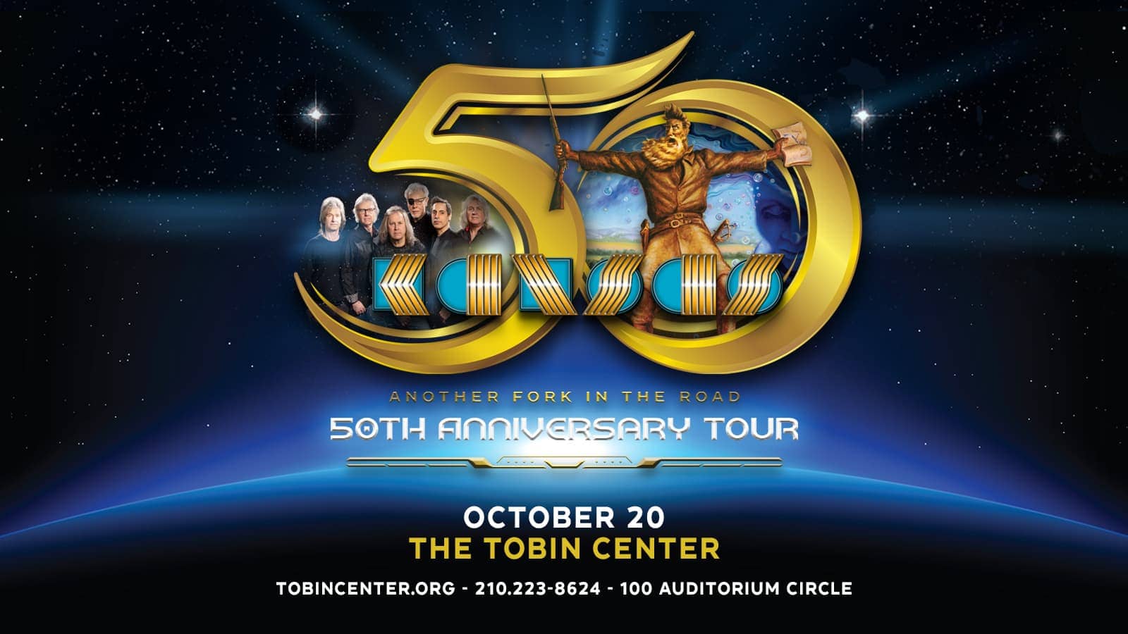 You are currently viewing The Tobin Center for the Performing Arts presents KANSAS: 50th Anniversary Tour on October 20, 2023