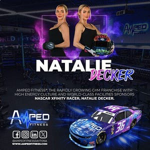 Read more about the article Amped Fitness® Announces NASCAR Driver, Natalie Decker, as Partner